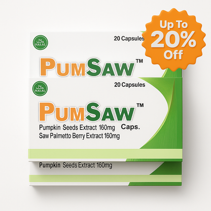 Pumsaw Pumpkin & Saw Palmetto – Natural DHT Blocker - Hair Loss Prevention & Prostate Support