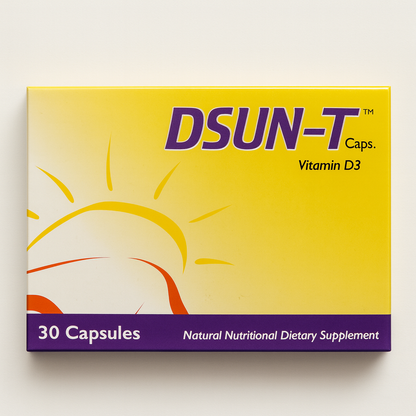 DSun-T 2000 IU Daily Vitamin D3 for Immune Health & Bone Support