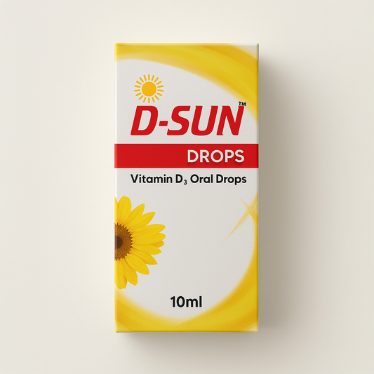 D Sun Drops – Vitamin D3 Oral Drops for Infants & Children (400 IU, 10ml)