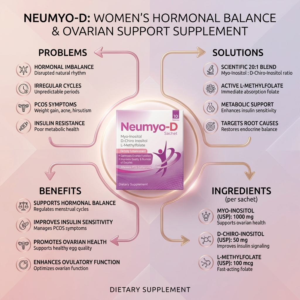 Neumyo-D: Women's Hormonal Balance & Ovarian Support Supplement